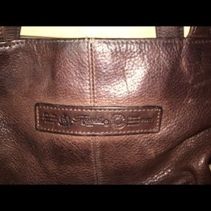 Fossil leather handbag